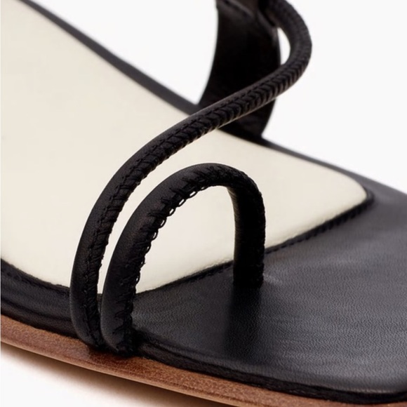 NWT rag & bone Cindy Tie Open Toe Wrap Sandals in Black Size 9/39 - Picture 5 of 16